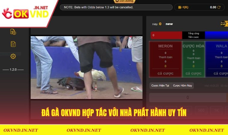 Đá gà OKVND hợp tác với nhà phát hành uy tín