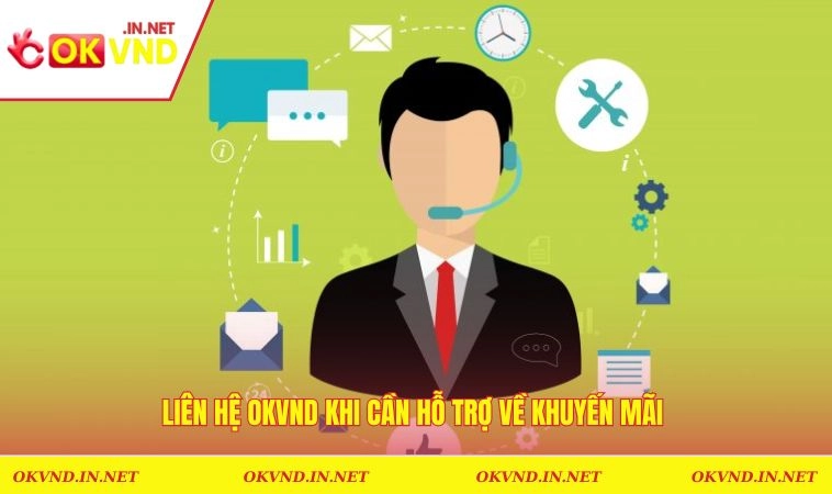 Liên lạc với hệ thống khi cần hỗ trợ về khuyến mãi