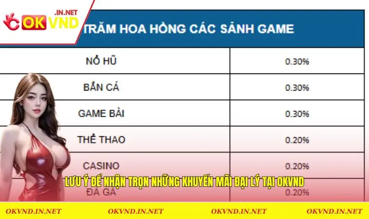 Lưu ý để nhận trọn những khuyến mãi đại lý tại OKVND