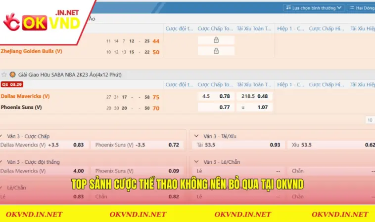 Sự Kiện Thể Thao OKVND 2 Top sảnh cược thể thao không nên bỏ qua tại OKVND